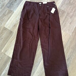 a new day Women's Wide Leg Pants - Dark Brown